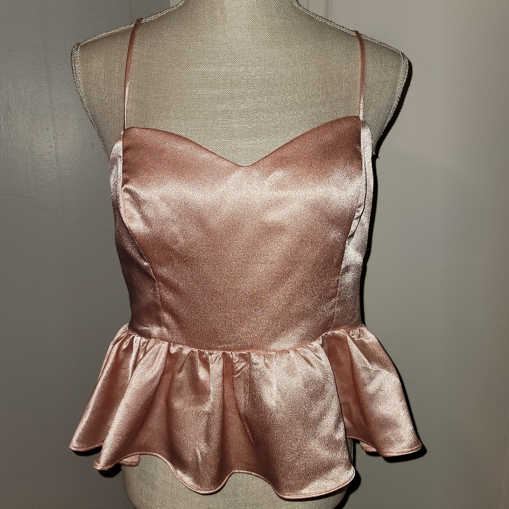 Ruffled Hem Cami Top